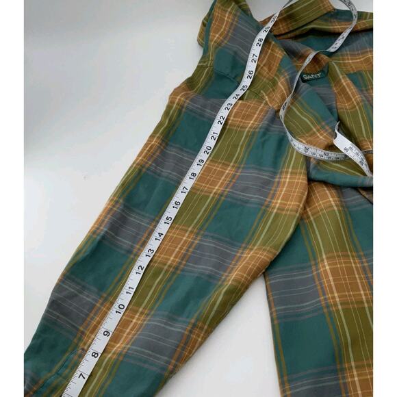 GANT Gold Yellow Nantucket Poplin Check Button Down Shirt Size 2XLT - Picture 9 of 9